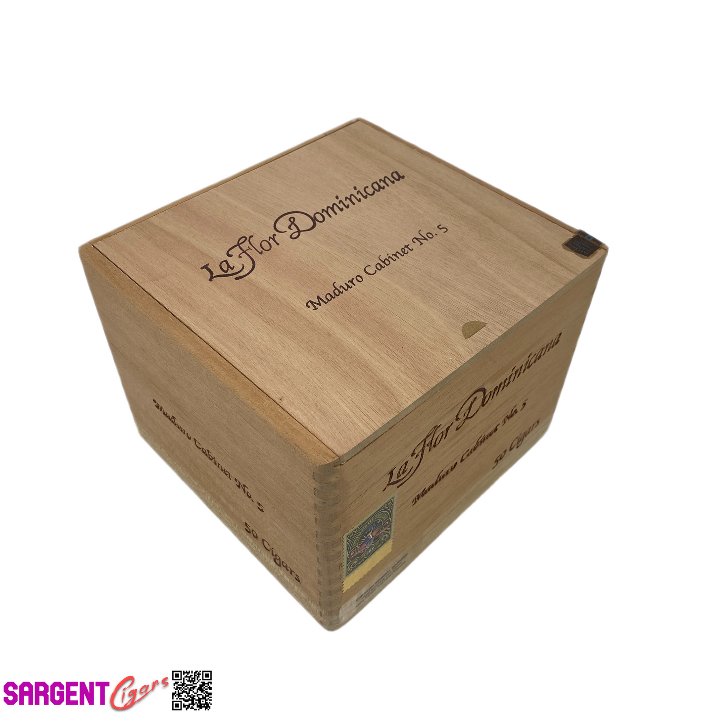 LFD Ligero No5 Empty Wooden Cigar Box 7.25x7x5.5