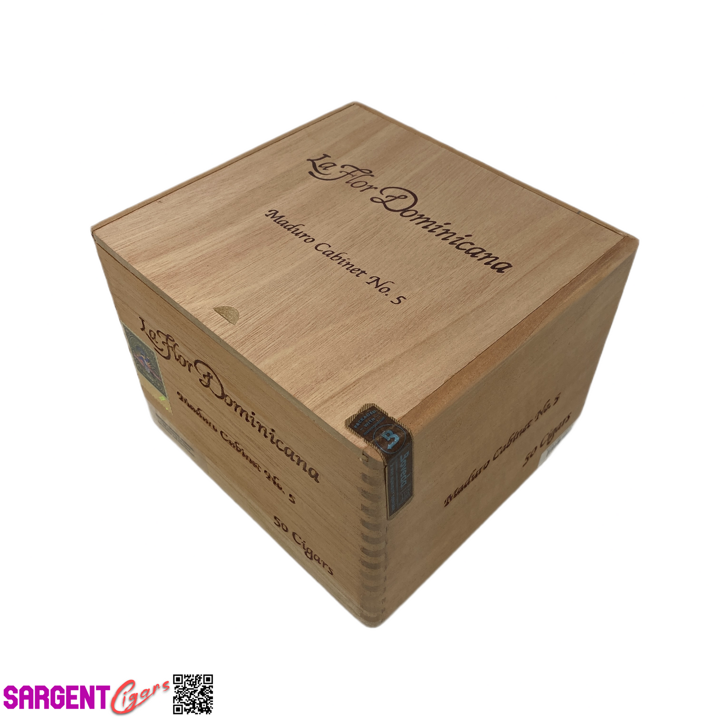 LFD Ligero No5 Empty Wooden Cigar Box 7.25x7x5.5