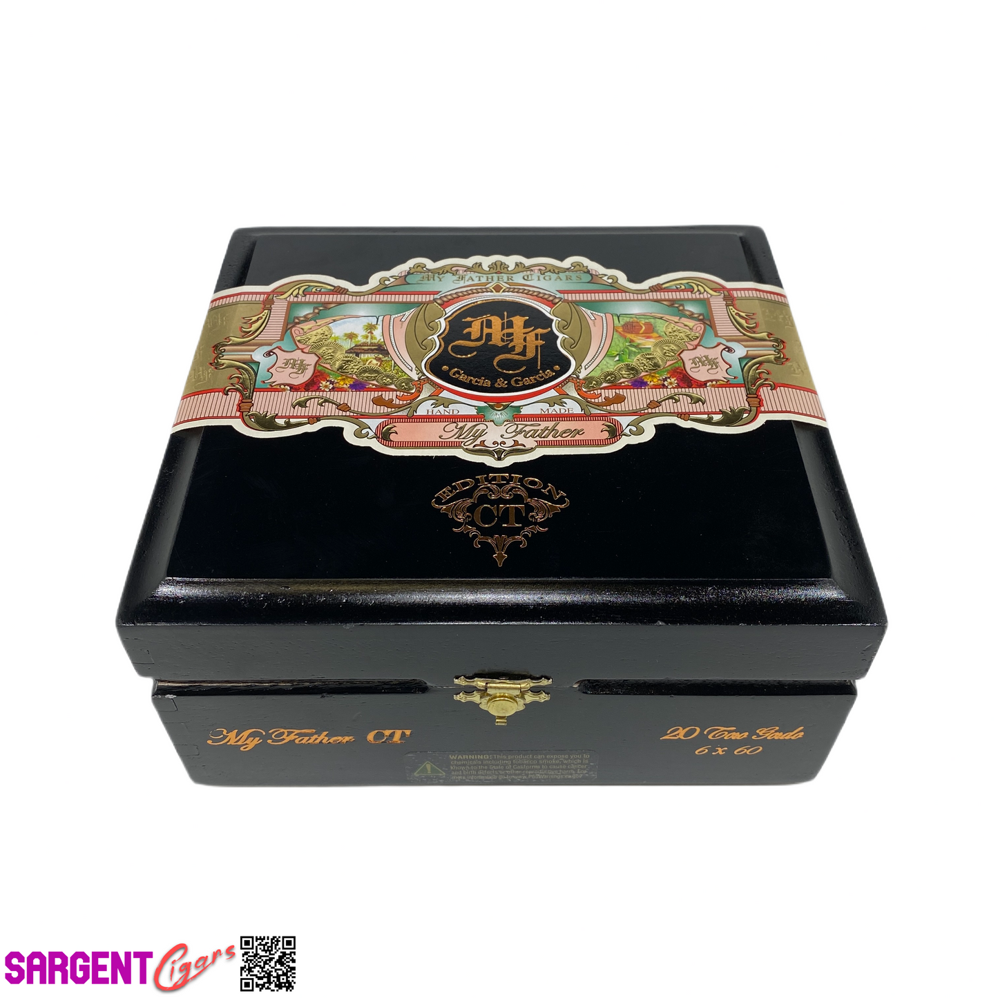 My Father Cigars Connecticut Toro Gordo Empty Wooden Cigar Box 7.5x7x3.5 (1)