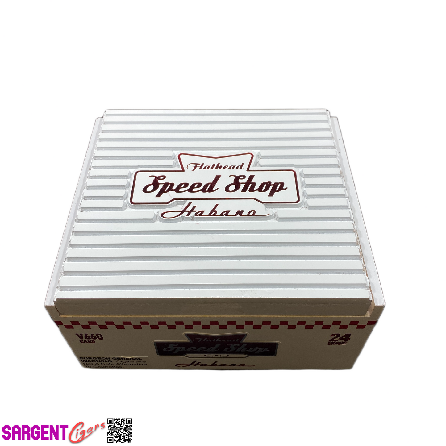 CAO Flathead Hab 660 Empty Wooden Cigar Box 7.5x6.75x4