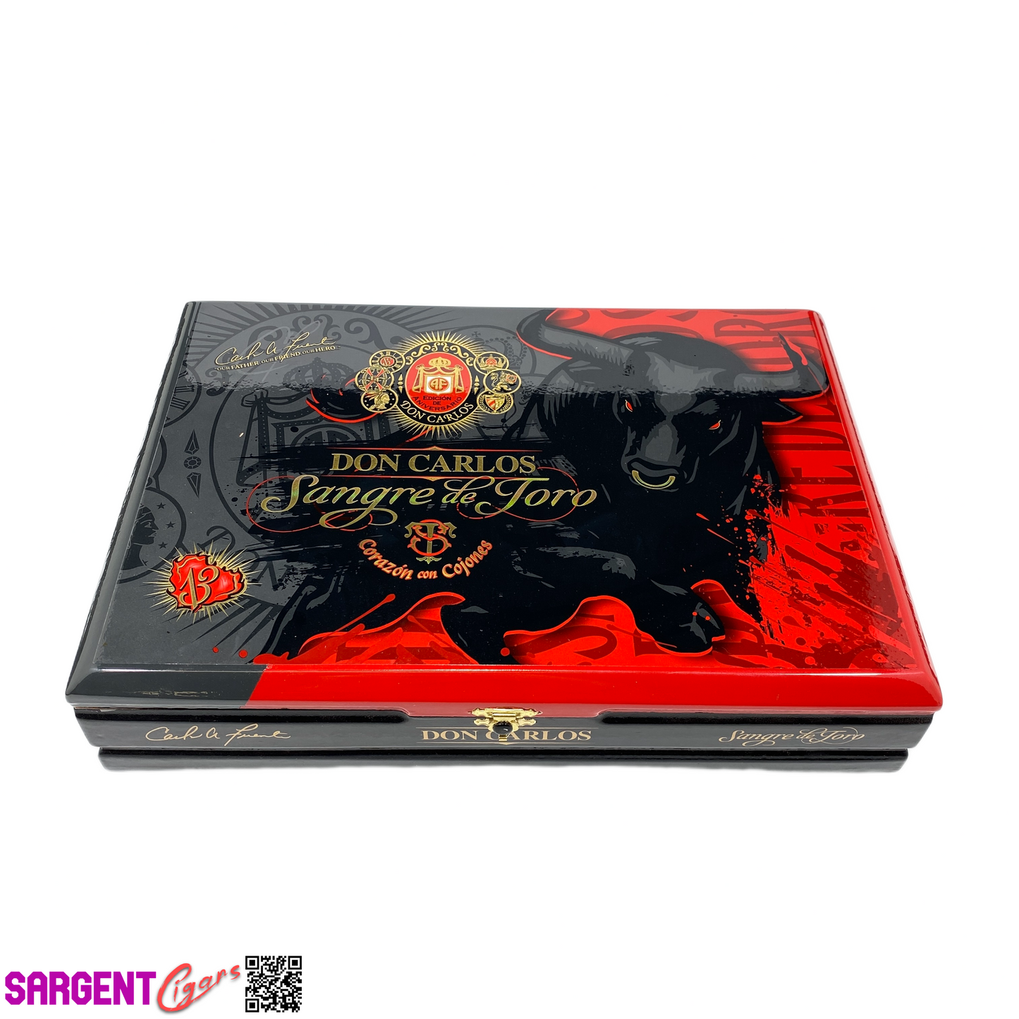 Arturo Fuente Don Carlos Sangre de Toro Empty Wooden Cigar Box 13.5x9.5x2.75