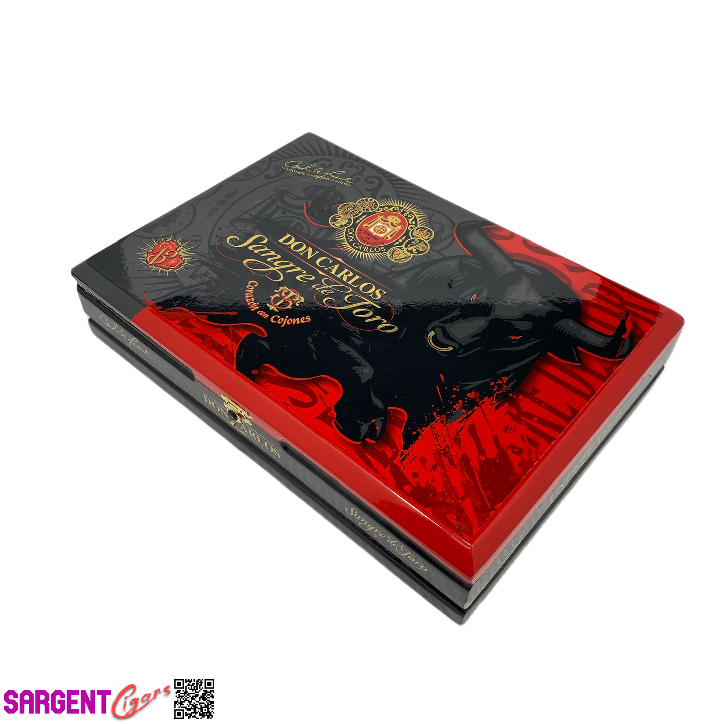 Arturo Fuente Don Carlos Sangre de Toro Empty Wooden Cigar Box 13.5x9.5x2.75