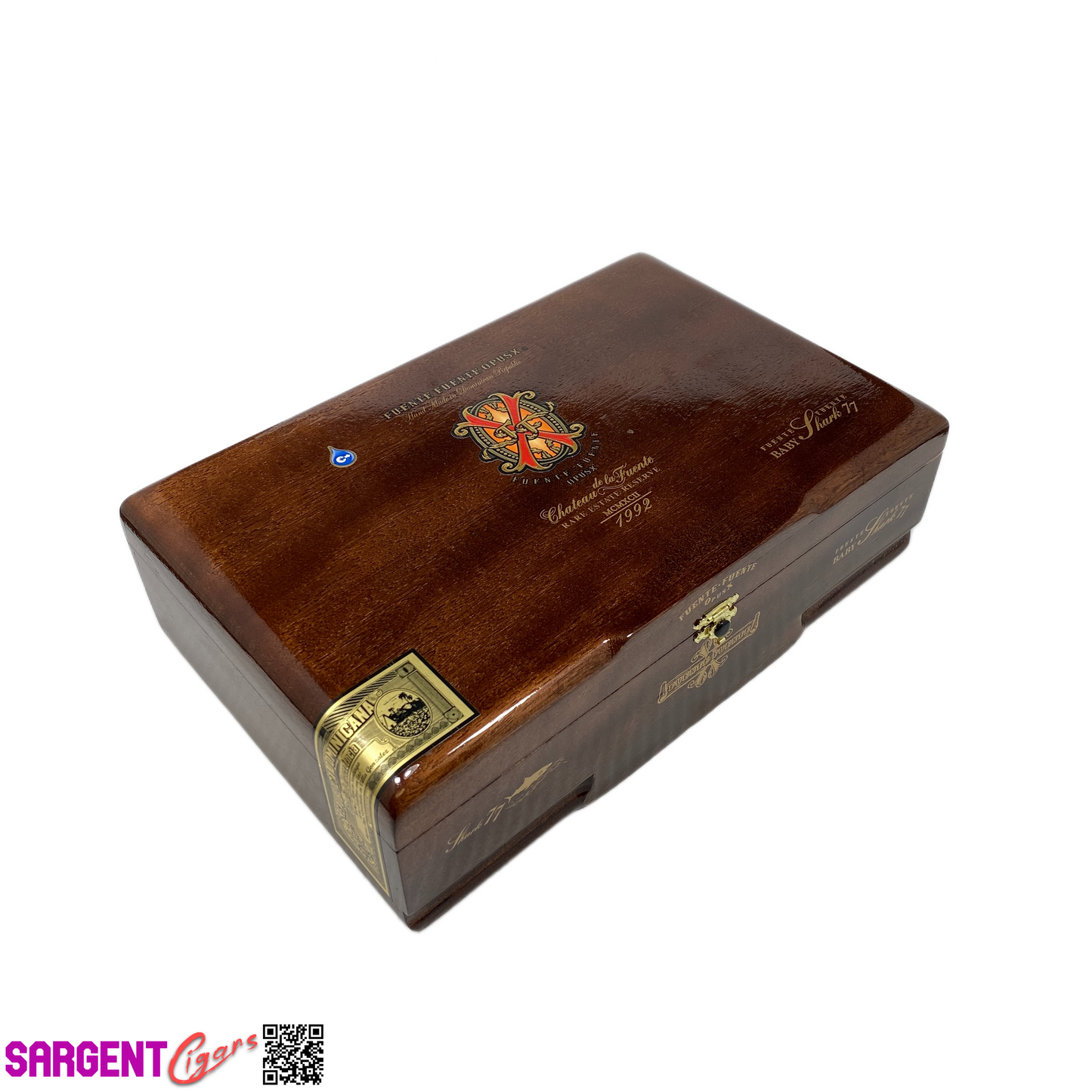 Arturo Fuente Opus X Baby Shark 77 Empty Wooden Cigar Box 12x7.75x3.75