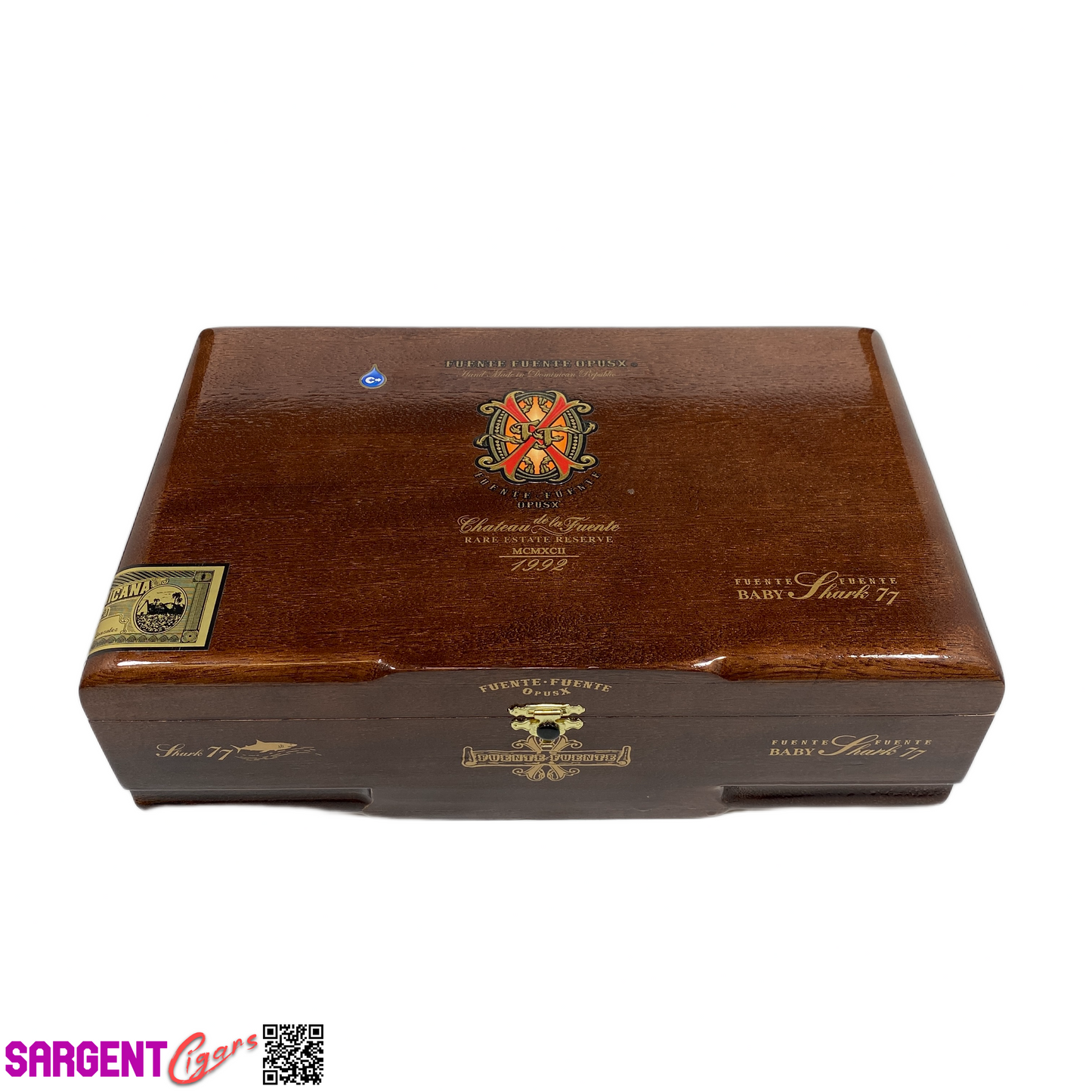 Arturo Fuente Opus X Baby Shark 77 Empty Wooden Cigar Box 12x7.75x3.75