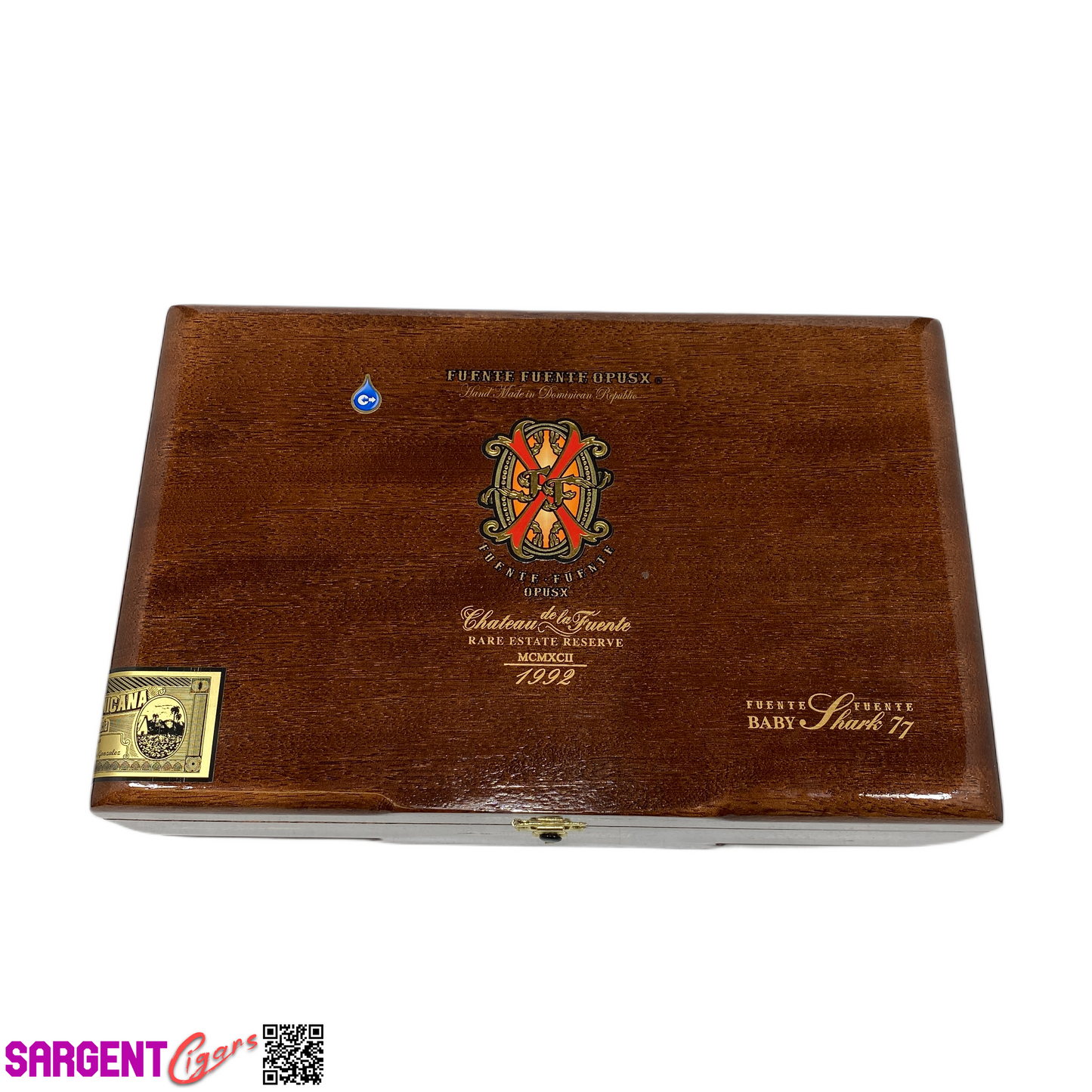Arturo Fuente Opus X Baby Shark 77 Empty Wooden Cigar Box 12x7.75x3.75