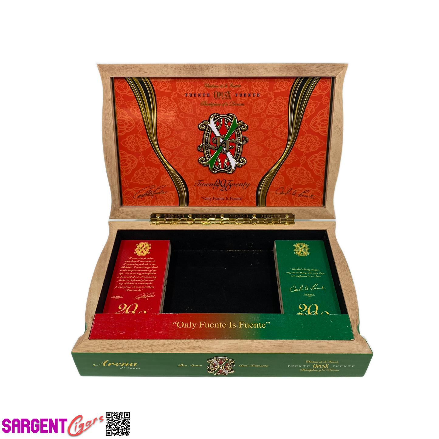 Arturo Fuente Opus X Arena d'Amor 2020 Empty Wooden Cigar Box 12x7.75x2.5