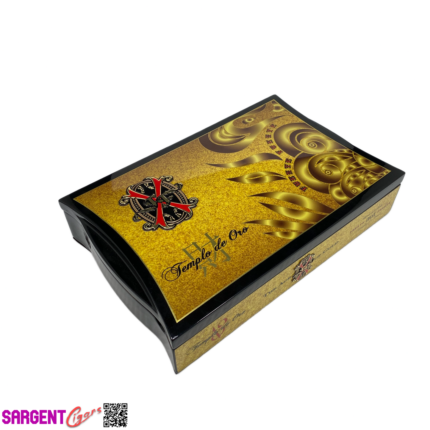 Arturo Fuente Opus X Templo de Oro Age of Gold Empty Wooden Cigar Box 12x7.75x2.5