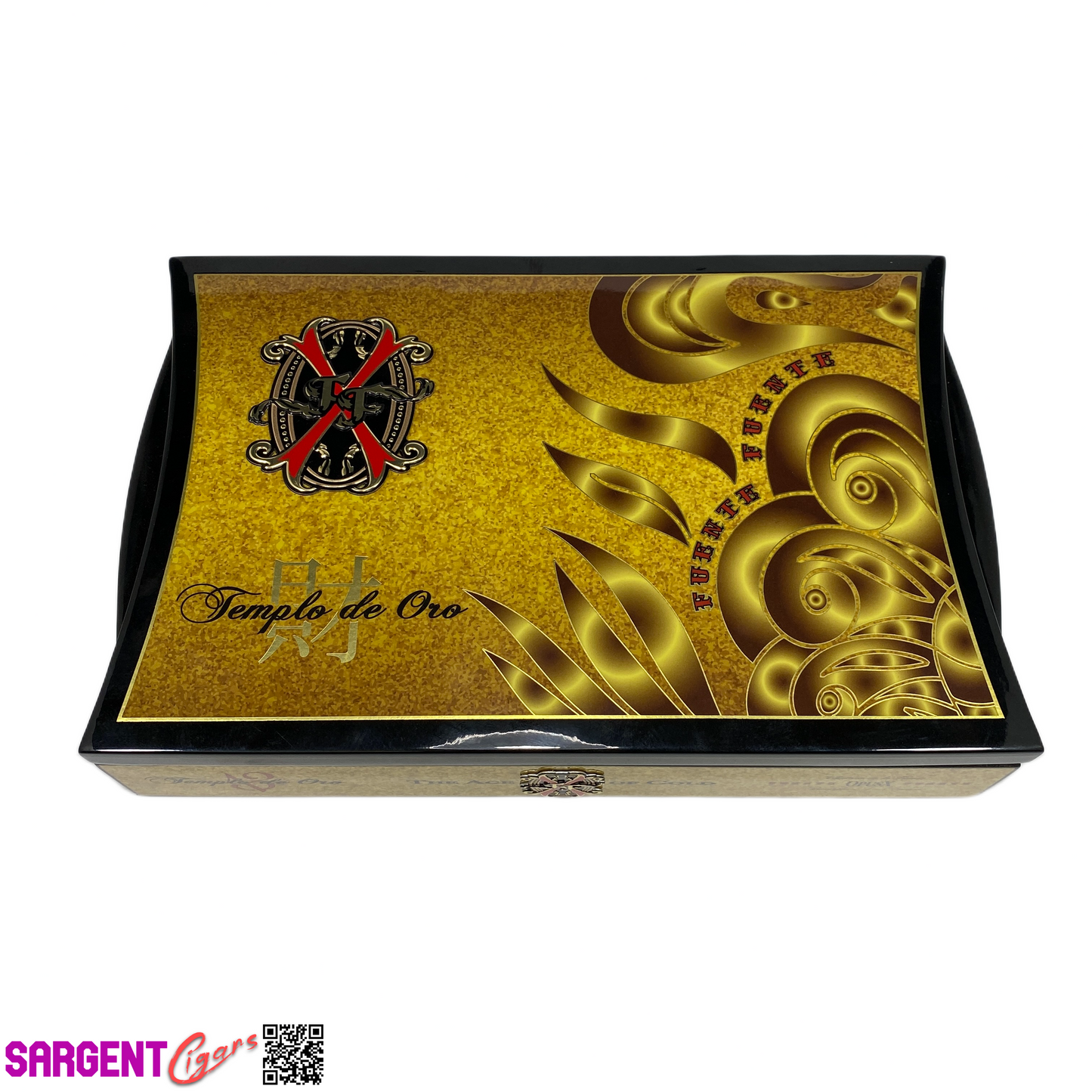 Arturo Fuente Opus X Templo de Oro Age of Gold Empty Wooden Cigar Box 12x7.75x2.5