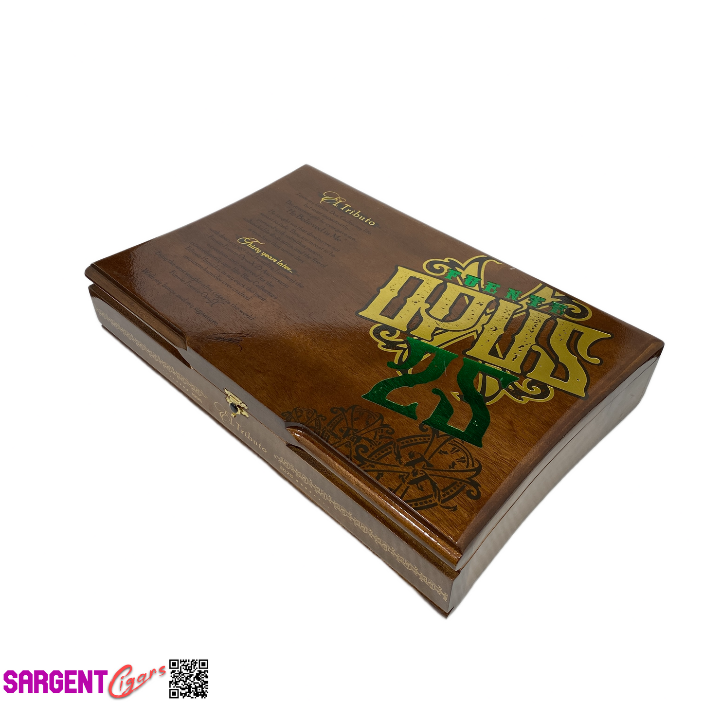 Arturo Fuente Opus X 30th El Tributo Empty Wooden Cigar Box 15x10x3