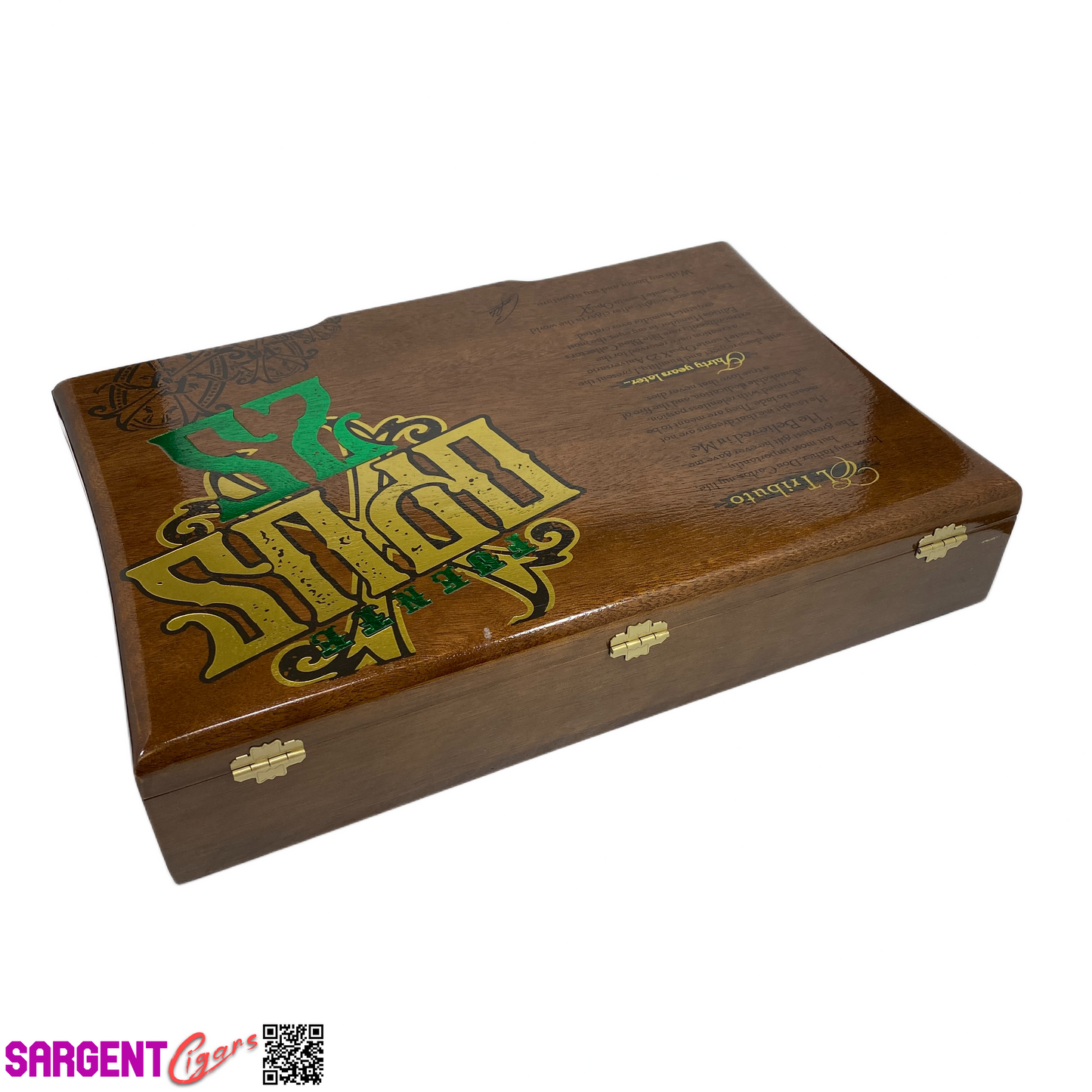 Arturo Fuente Opus X 30th El Tributo Empty Wooden Cigar Box 15x10x3