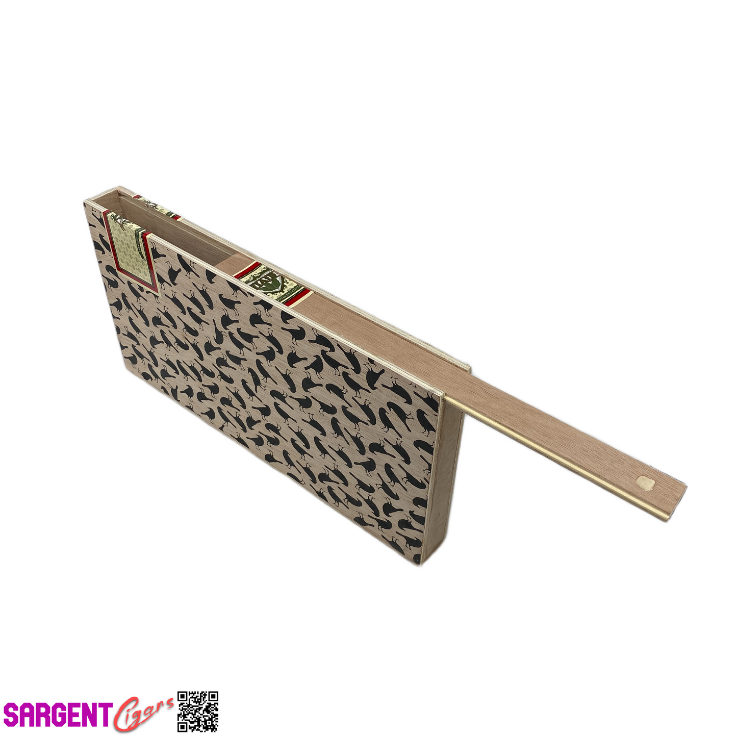 Viaje Happy Halloween Empty Wooden Cigar Box 12x6.25x1.25