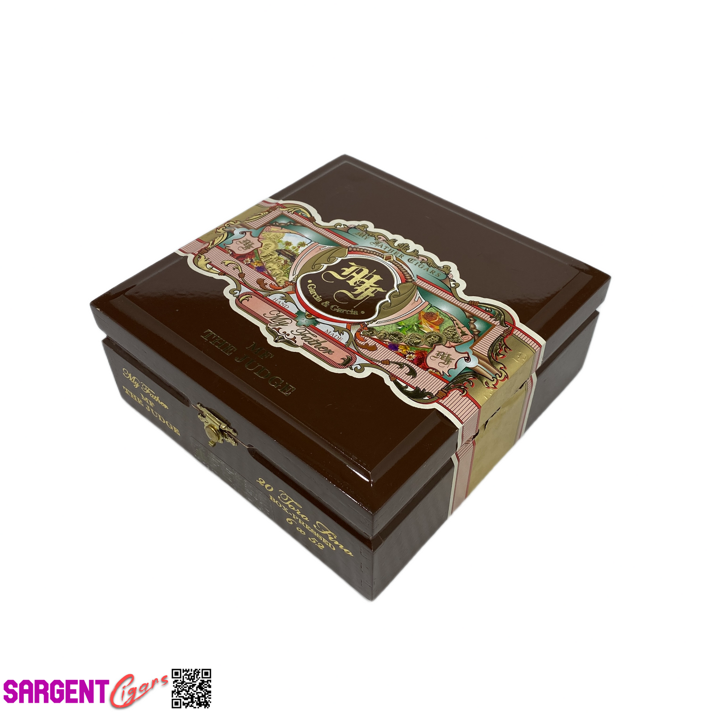 My Father Cigars The Judge Toro Fino Empty Wooden Cigar Box 7x7.25x3 (1)