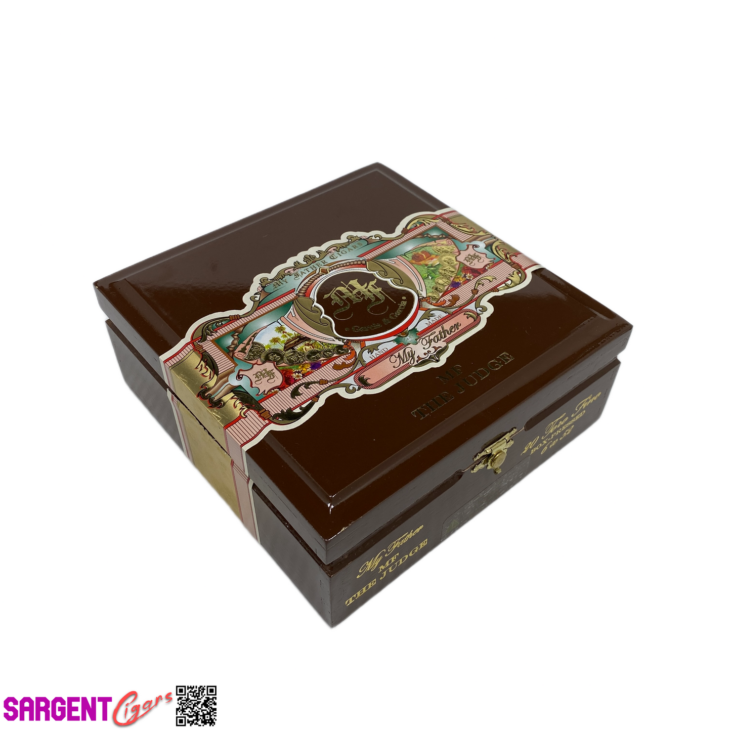 My Father Cigars The Judge Toro Fino Empty Wooden Cigar Box 7x7.25x3 (1)