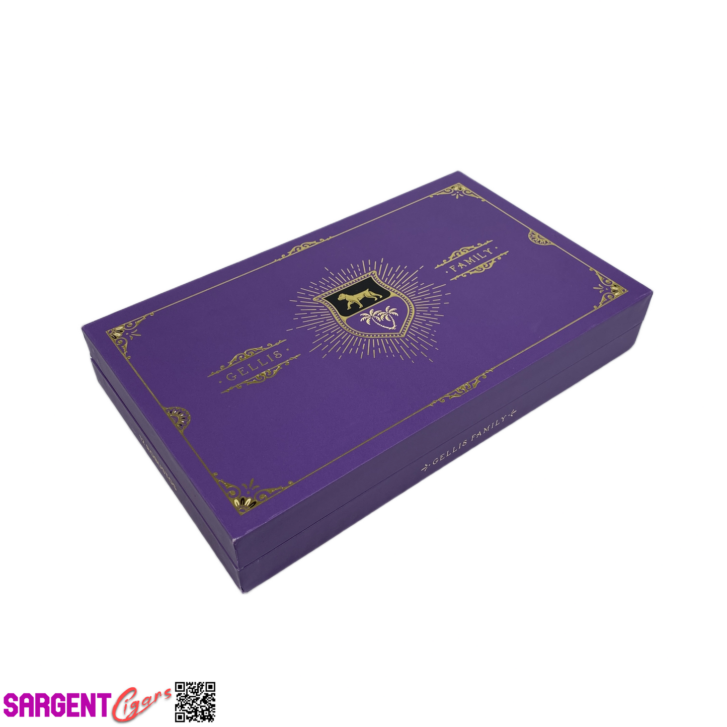 Gellis Family Saunter Empty Wooden Cigar Box 10x6x1.5