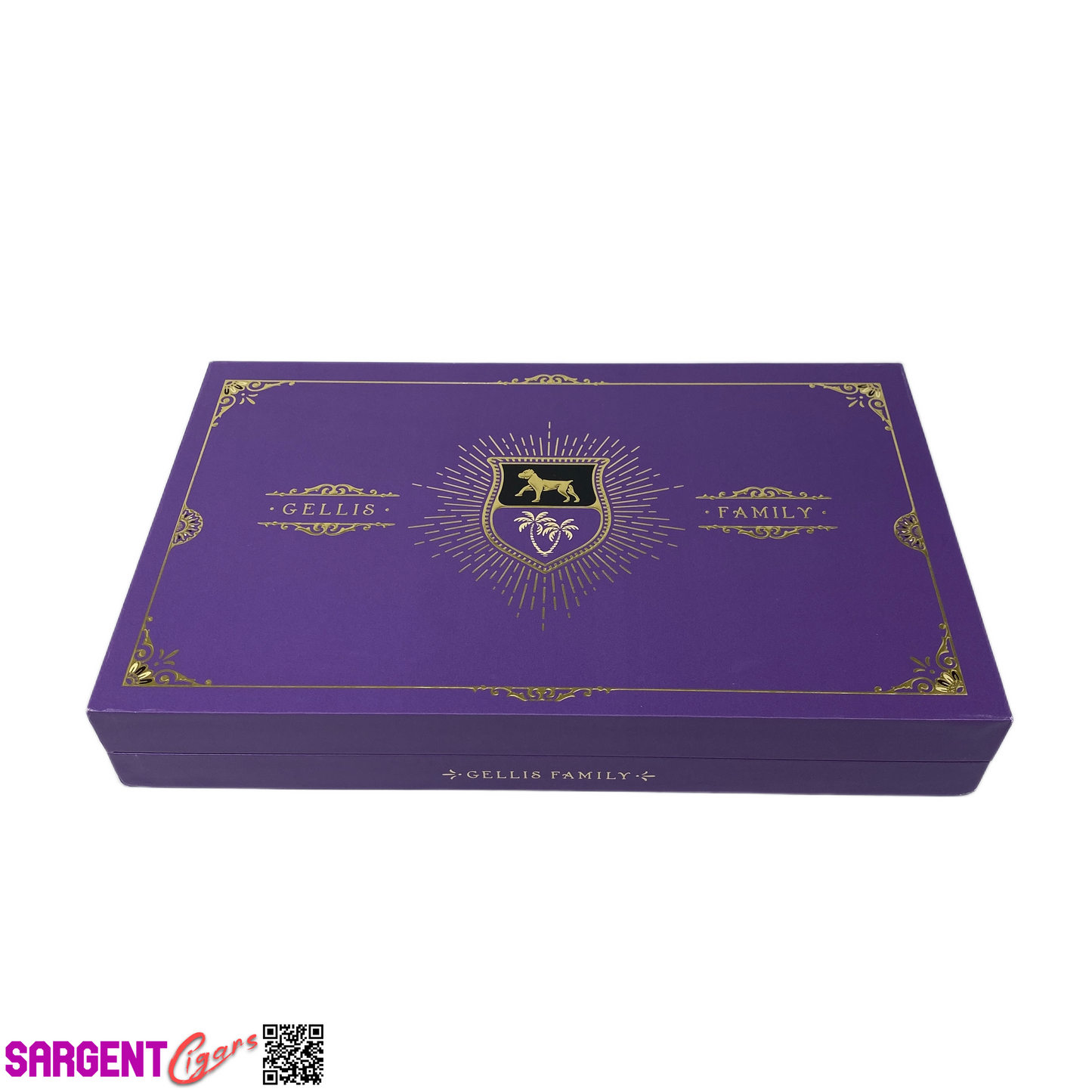 Gellis Family Saunter Empty Wooden Cigar Box 10x6x1.5