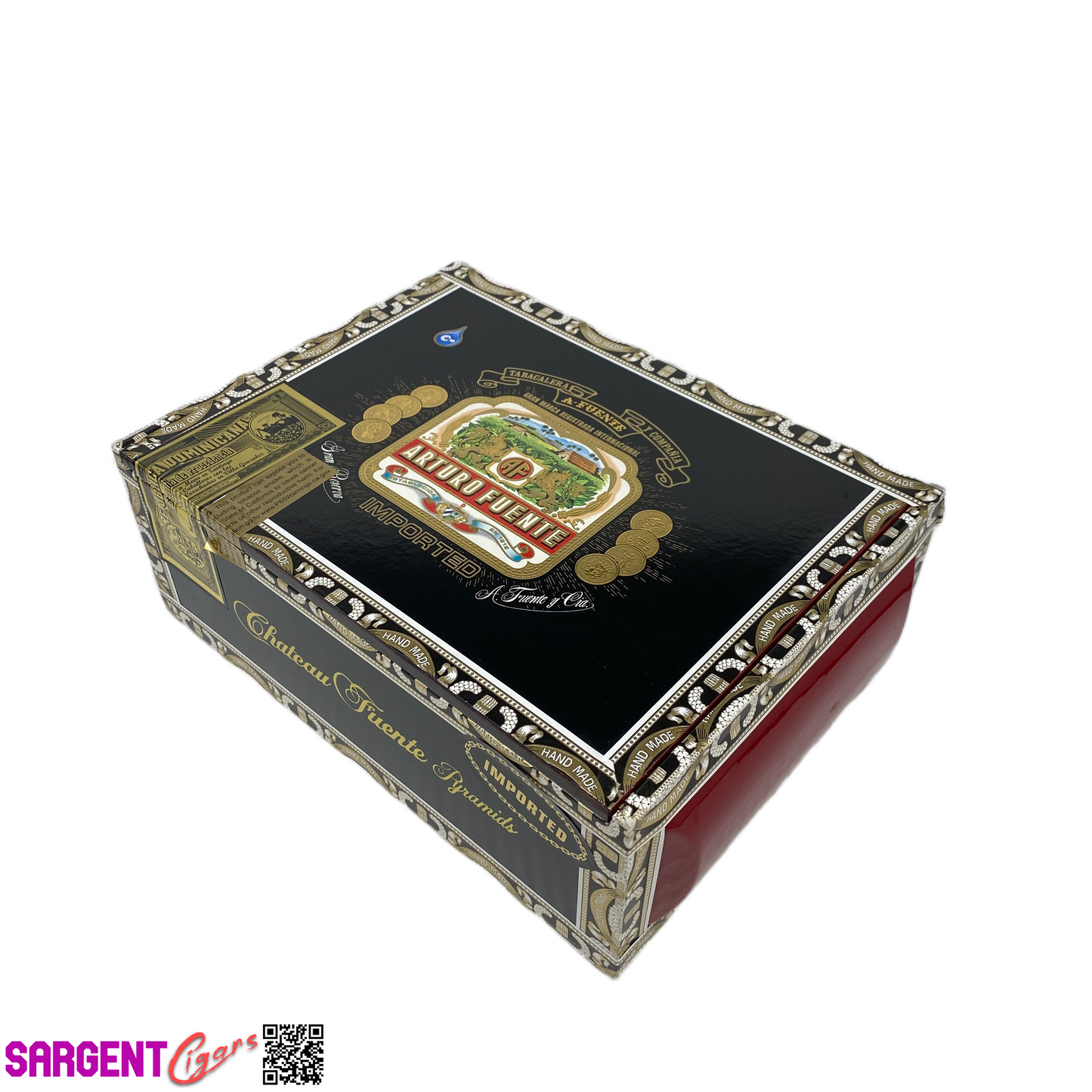 Arturo Fuente Chateau Pyramids Empty Cigar Box 9x6.5x3.5