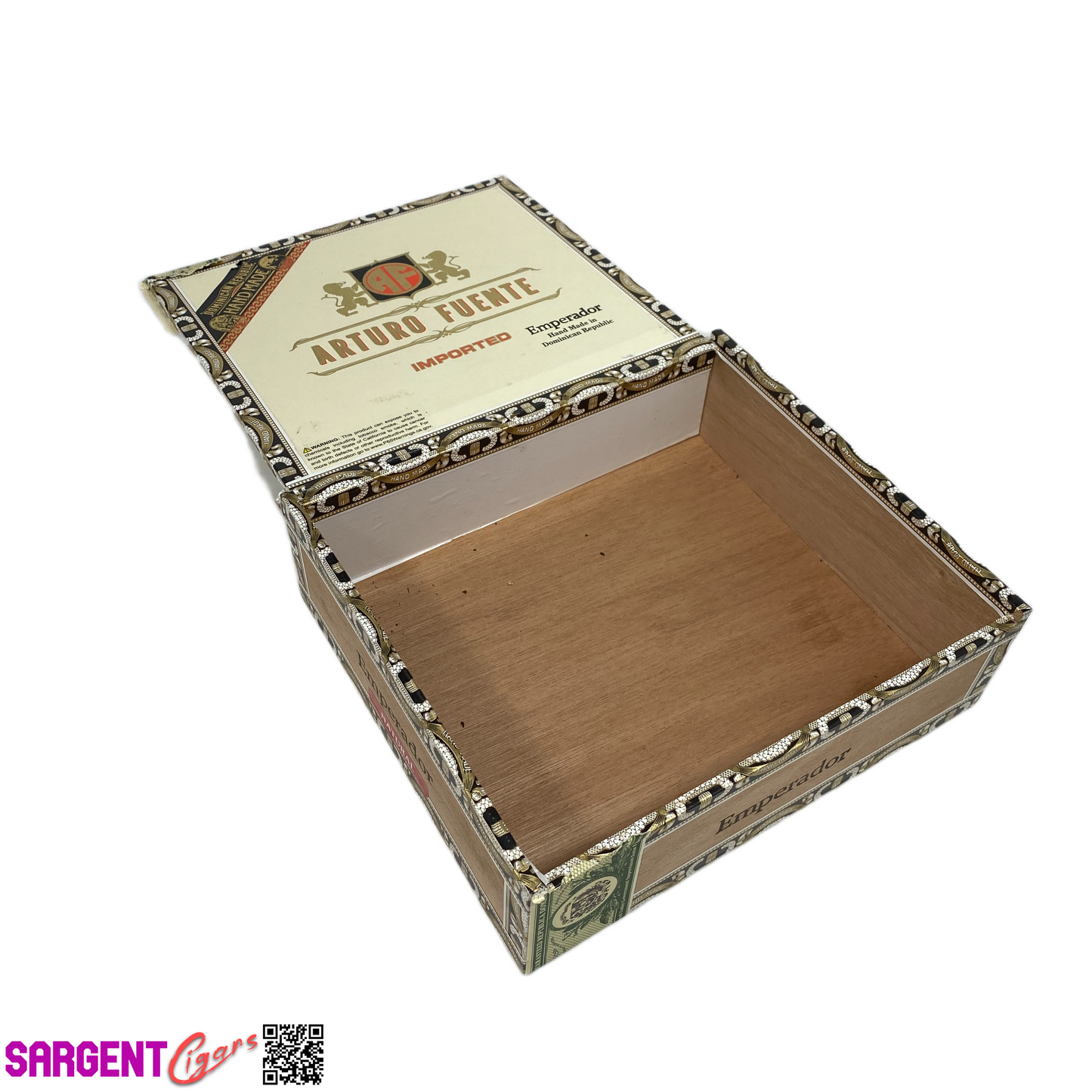 Arturo Fuente Emperador Empty Cigar Box 8.5x7.5x2.5