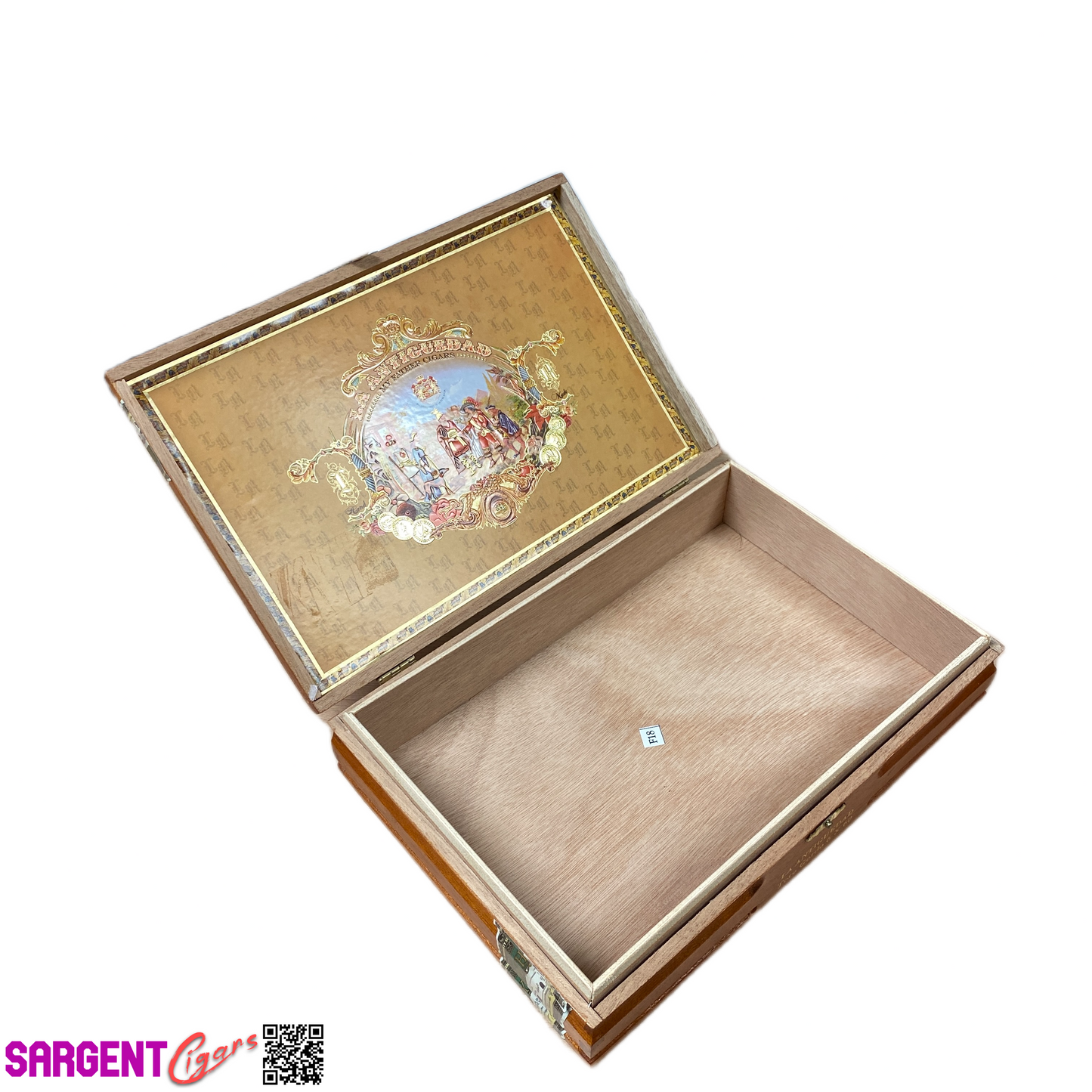 My Father Cigars La Antiguedad Toro Gordo Empty Wooden Cigar Box 10.5x7x2.25