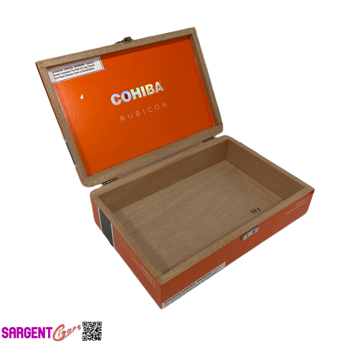 Cohiba Rubicon Gigante Empty Wooden Cigar Box 10.5x7x2.5 (1)