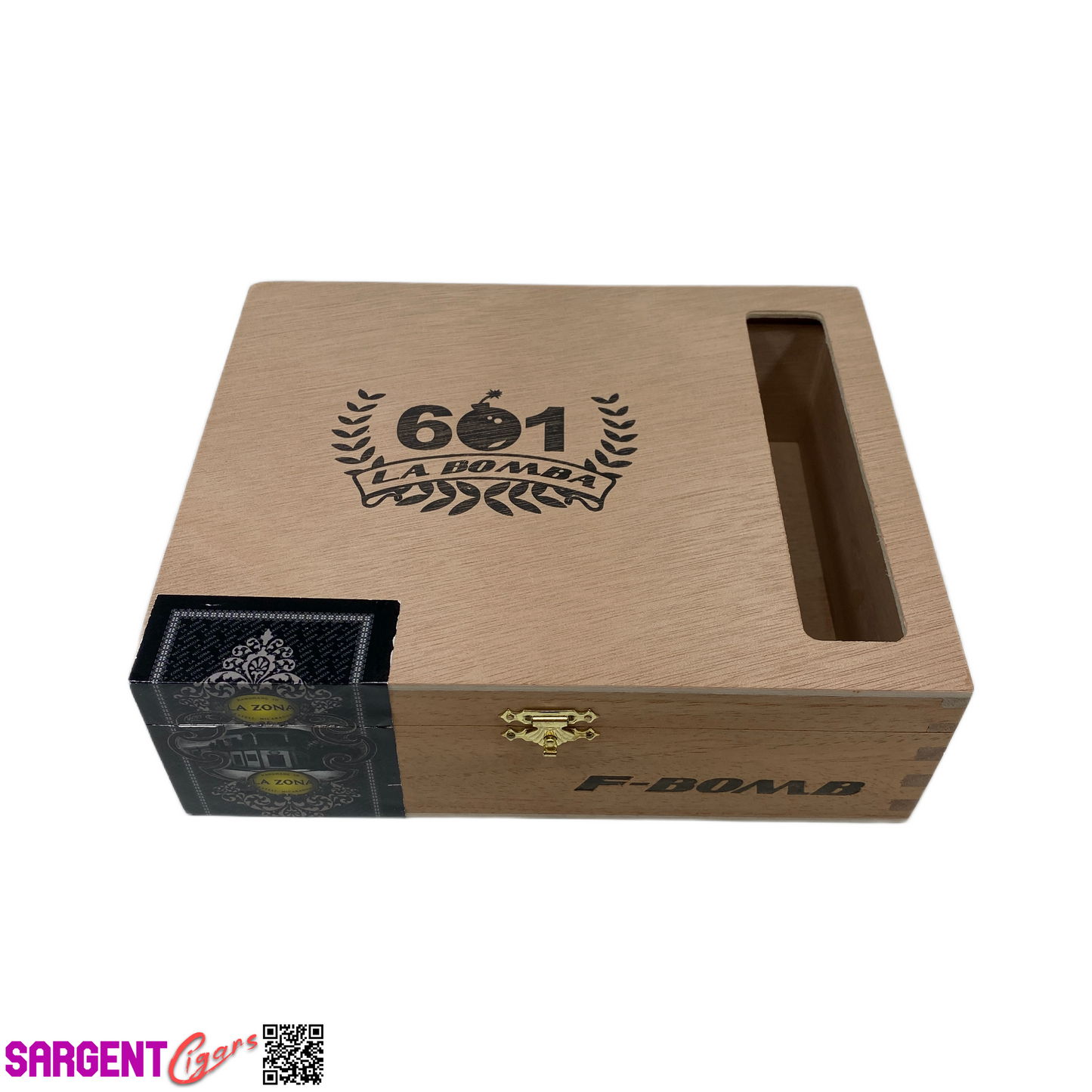 Espinosa F-Bomb Empty Wooden Cigar Box 8x6.5x2.5