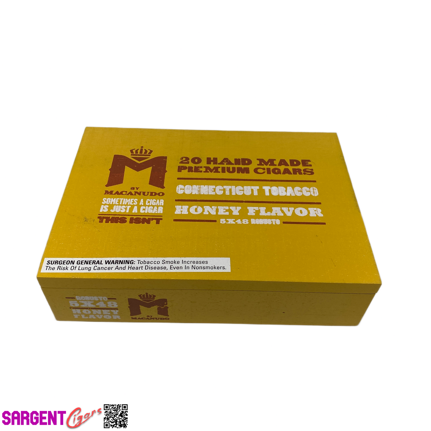 Macanudo Honey Robusto Empty Wooden Cigar Box 8.5x6x2.25