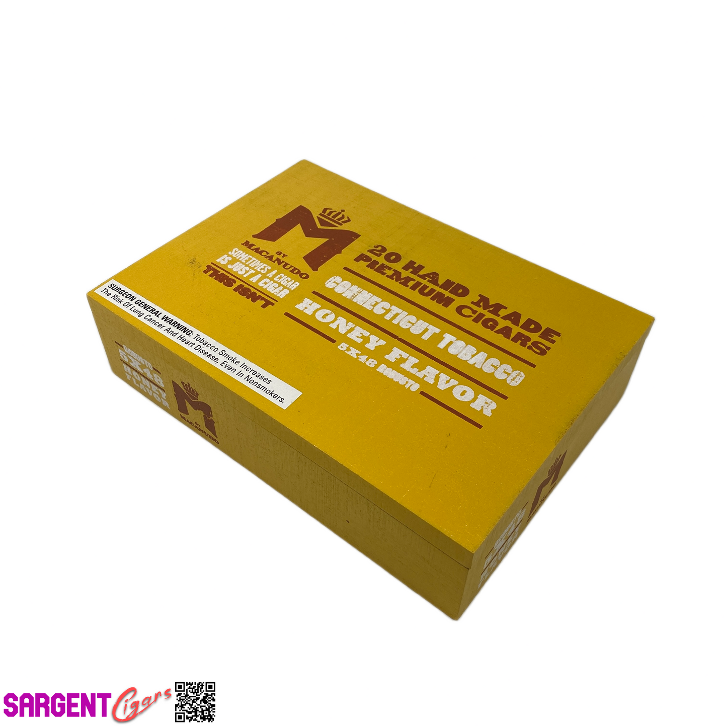 Macanudo Honey Robusto Empty Wooden Cigar Box 8.5x6x2.25