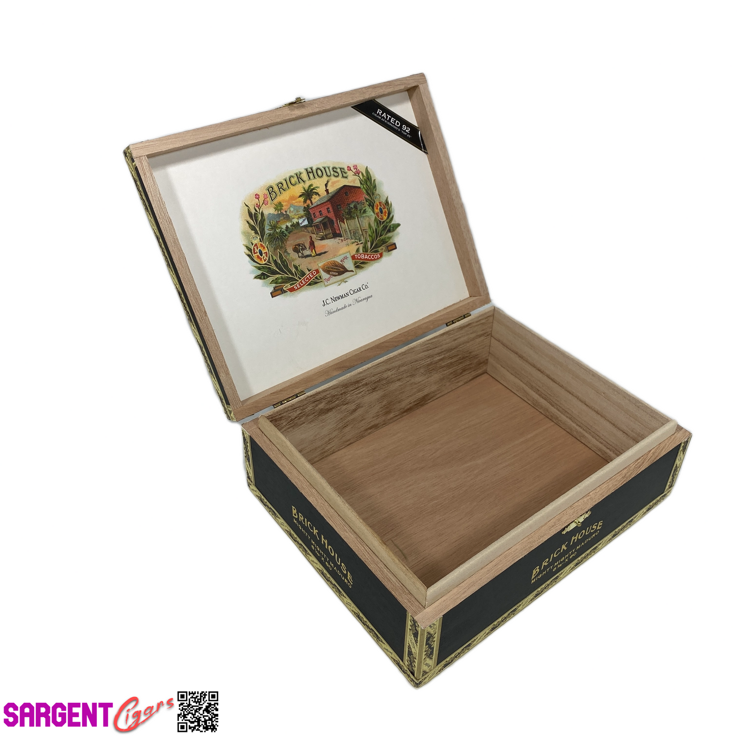 BrickHouse Maduro Mighty Mighty Empty Wooden Cigar Box 9.5x7.5x3.25