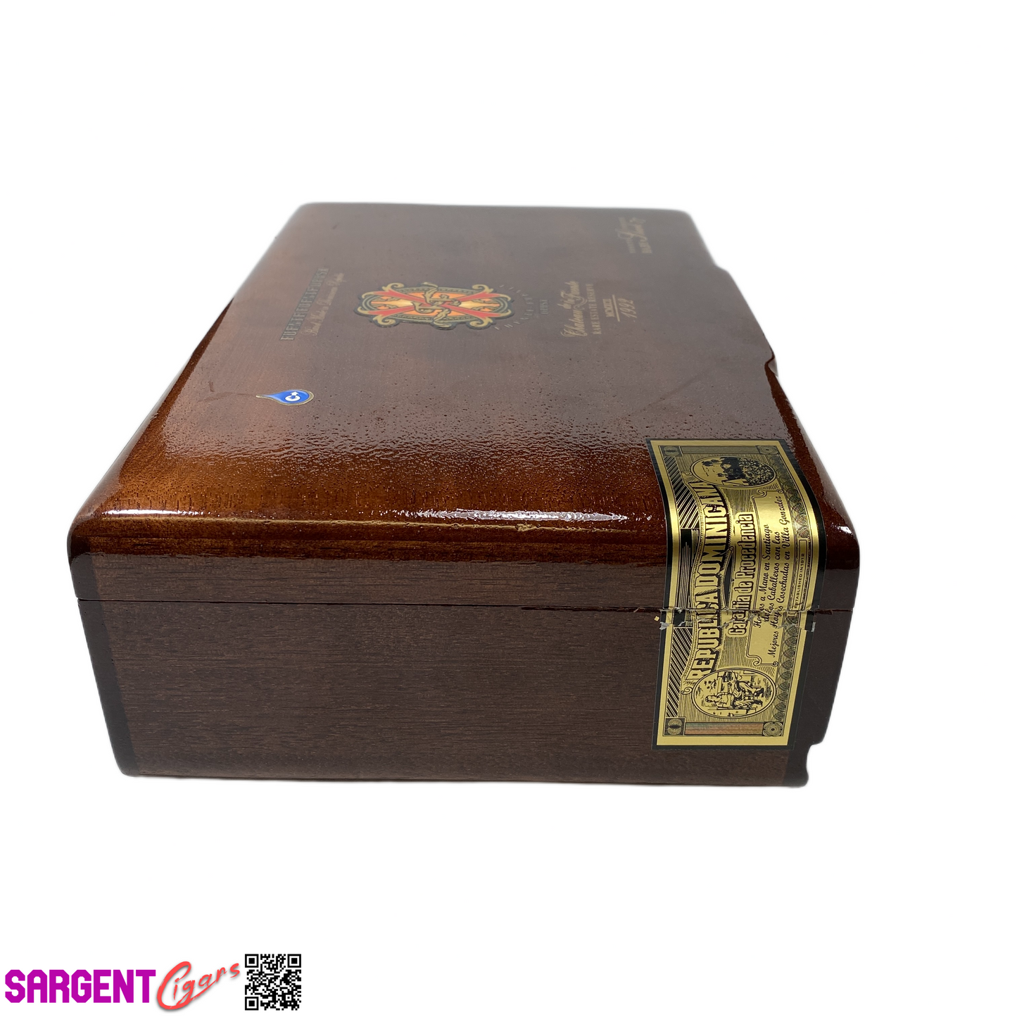 Arturo Fuente Opus X Baby Shark 77 Empty Wooden Cigar Box 12x7.75x3.75 (1)