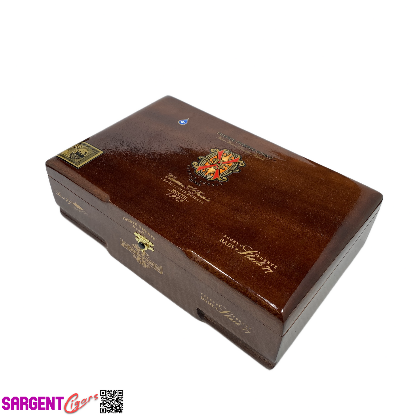 Arturo Fuente Opus X Baby Shark 77 Empty Wooden Cigar Box 12x7.75x3.75 (1)
