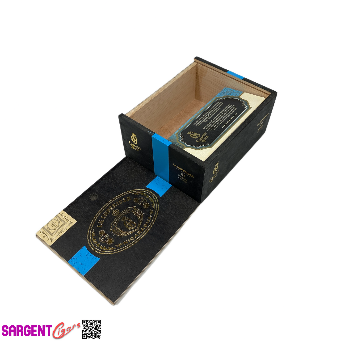 La Imperiosa Magicos Empty Wooden Cigar Box 6.5x5.25x3