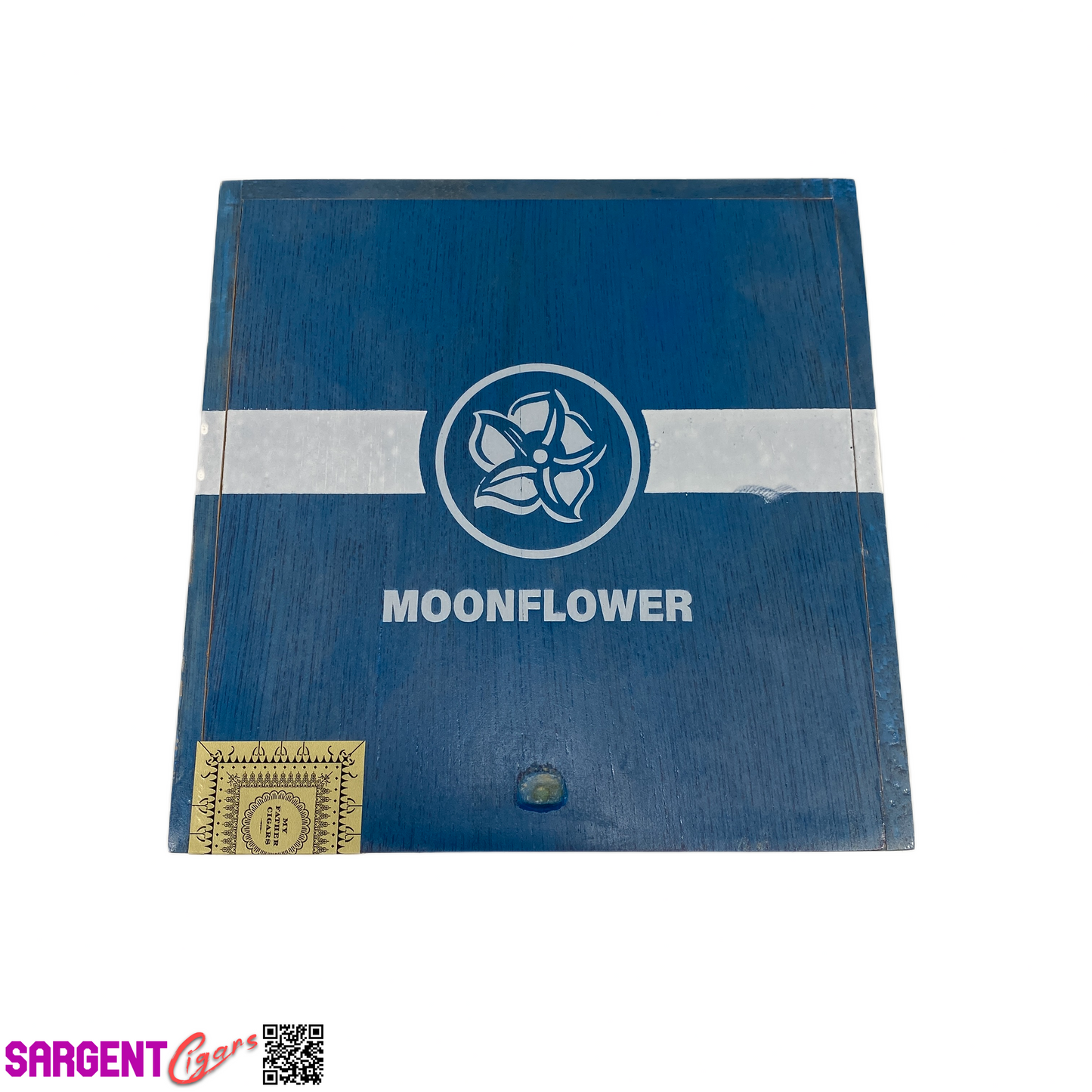 Crowned Heads Moonflower Toro Empty Wooden Cigar Box 6.5x6.75x3