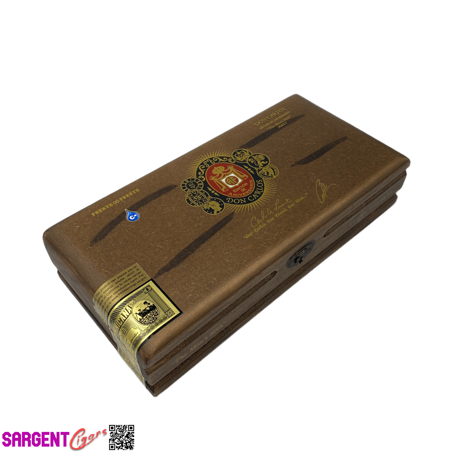 Arturo Fuente Don Carlos Eye of the Bull Empty Wooden Cigar Box 12x5.75x2.75