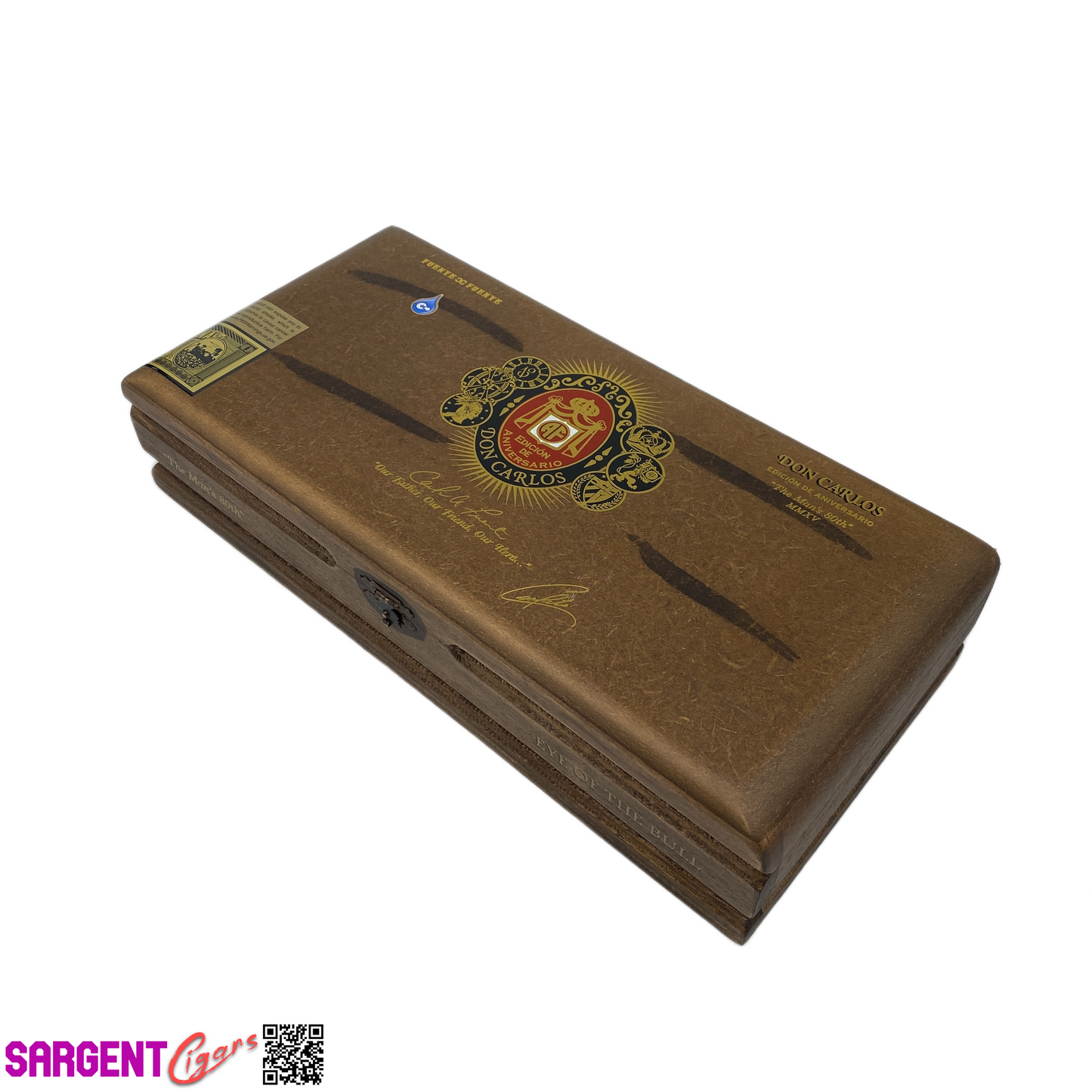 Arturo Fuente Don Carlos Eye of the Bull Empty Wooden Cigar Box 12x5.75x2.75