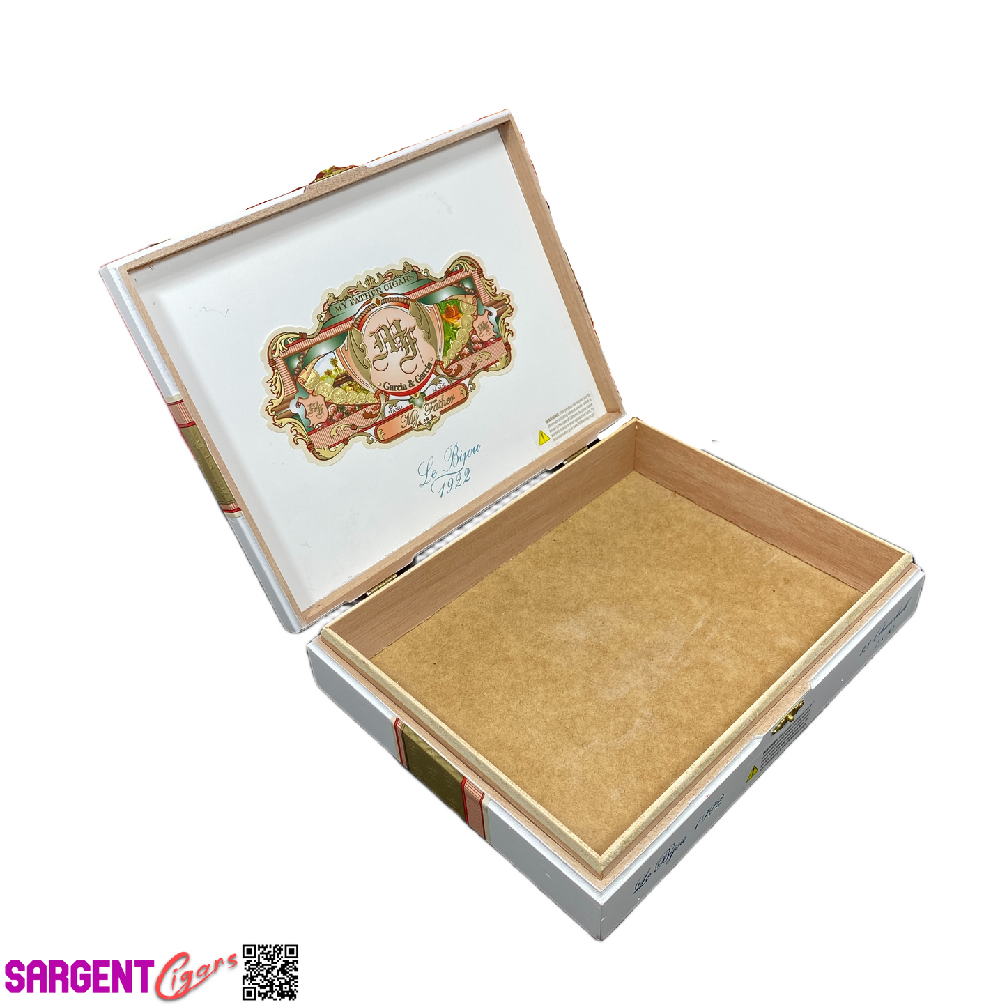 My Father Cigars Le Bijou 1922 Churchill Empty Wooden Cigar Box 10.25x8x2.5
