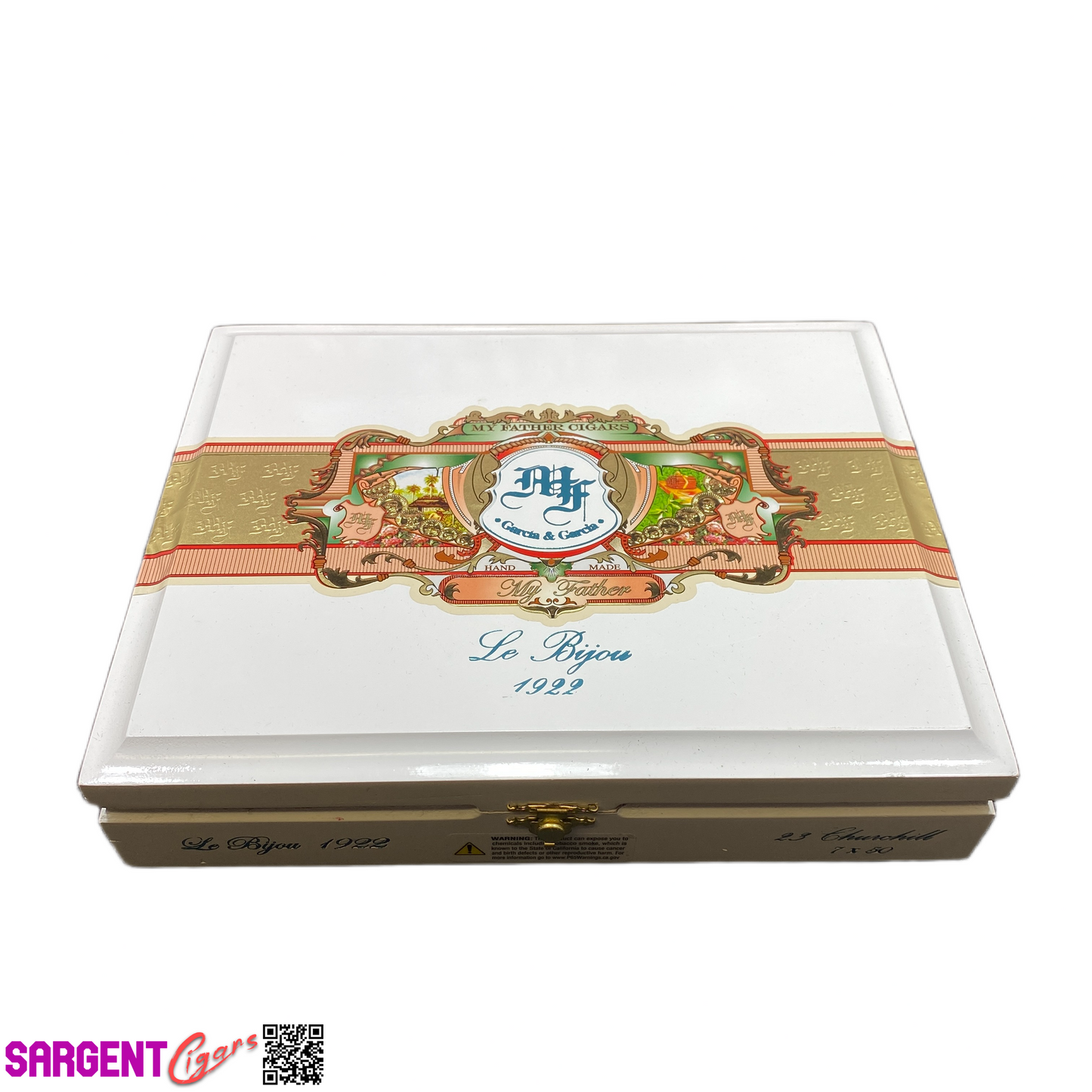 My Father Cigars Le Bijou 1922 Churchill Empty Wooden Cigar Box 10.25x8x2.5