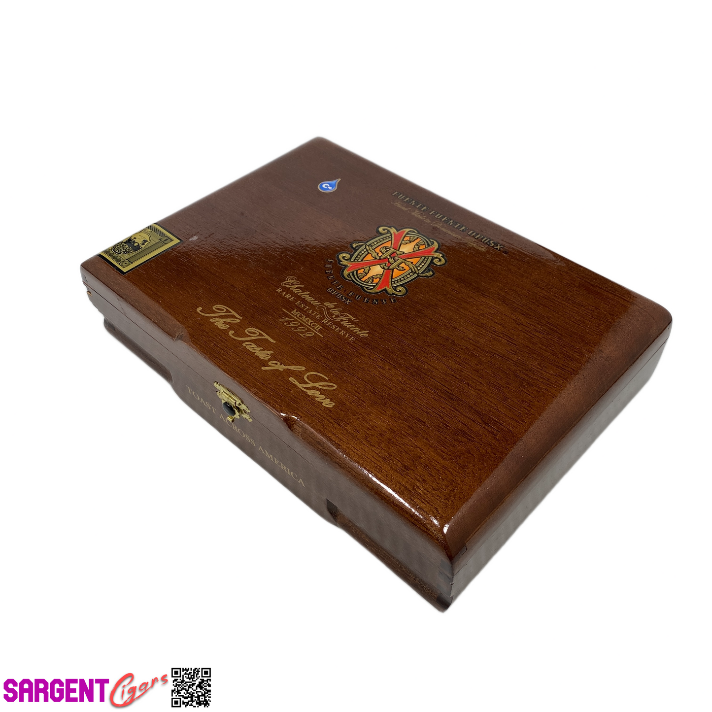 Arturo Fuente Opus X Toast Across America Empty Wooden Cigar Box 10x7x2.5
