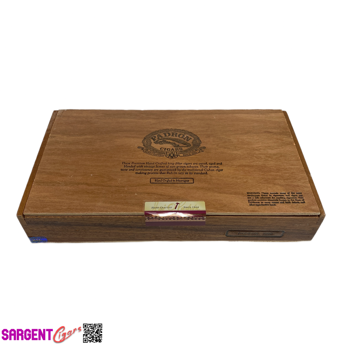 Padron 7000 Empty Wooden Cigar Box 12.5x7x2