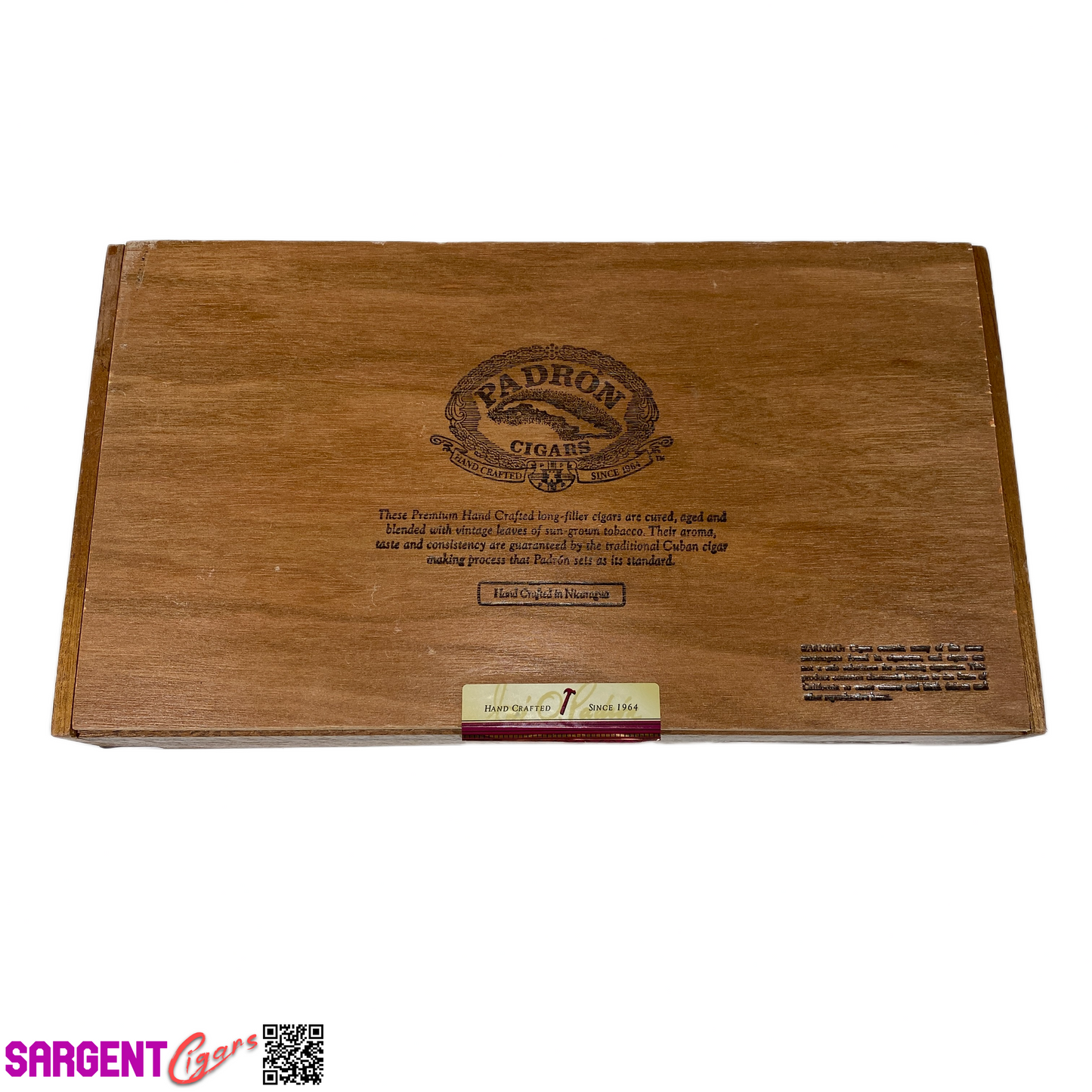 Padron 7000 Empty Wooden Cigar Box 12.5x7x2