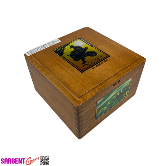 Acid Candella Kuba Kuba Empty Wooden Cigar Box 7.25x7.25x4.5