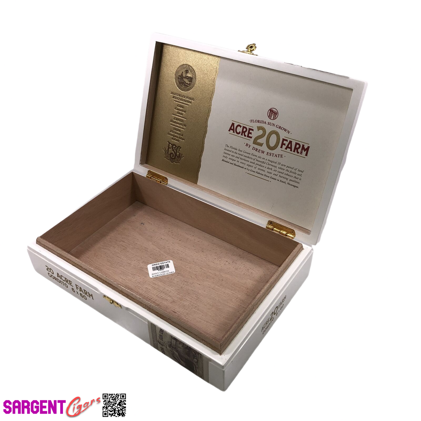 20 Acre Farm Gordito Empty Wooden Cigar Box 10.75x7x2.5