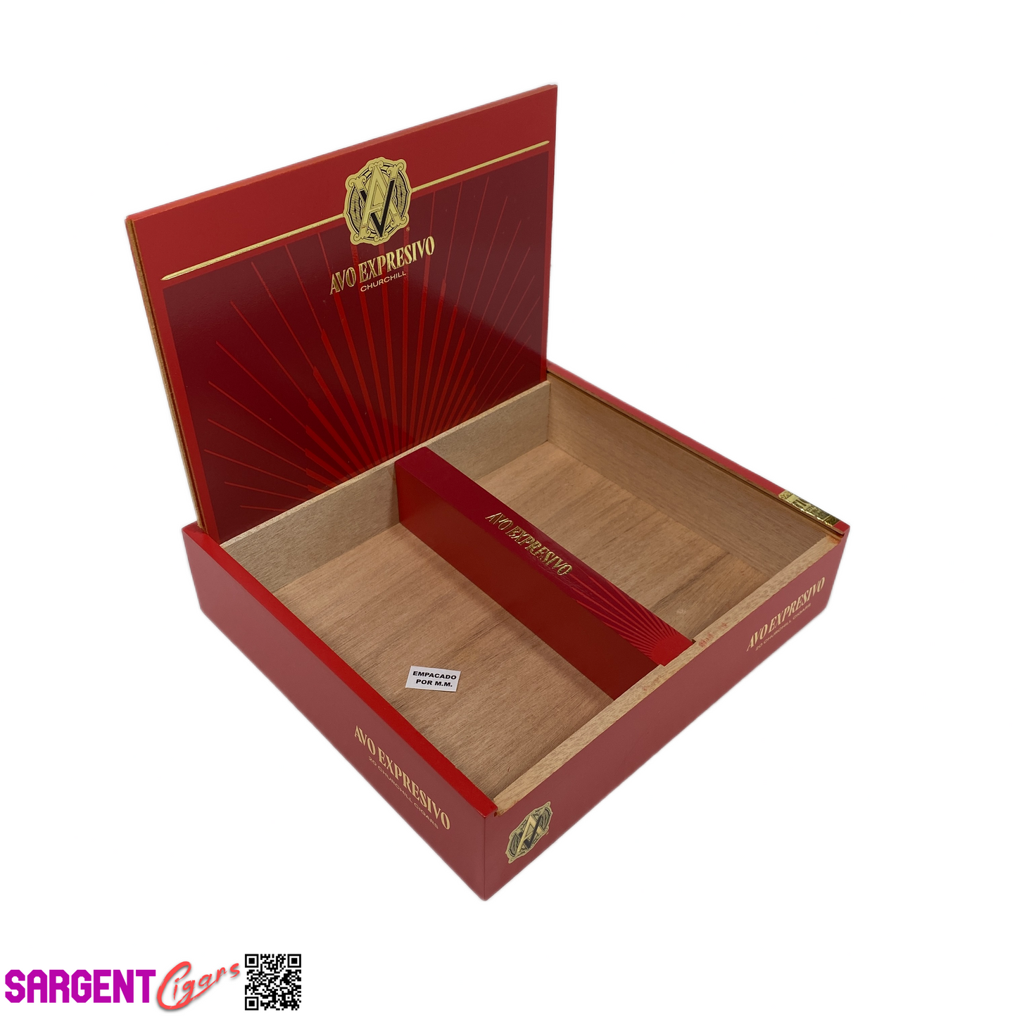 Avo Expresivo Churchill Empty Wooden Cigar Box 9x8x2