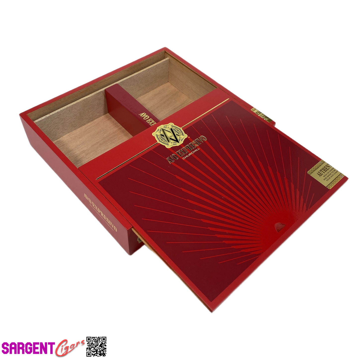 Avo Expresivo Churchill Empty Wooden Cigar Box 9x8x2