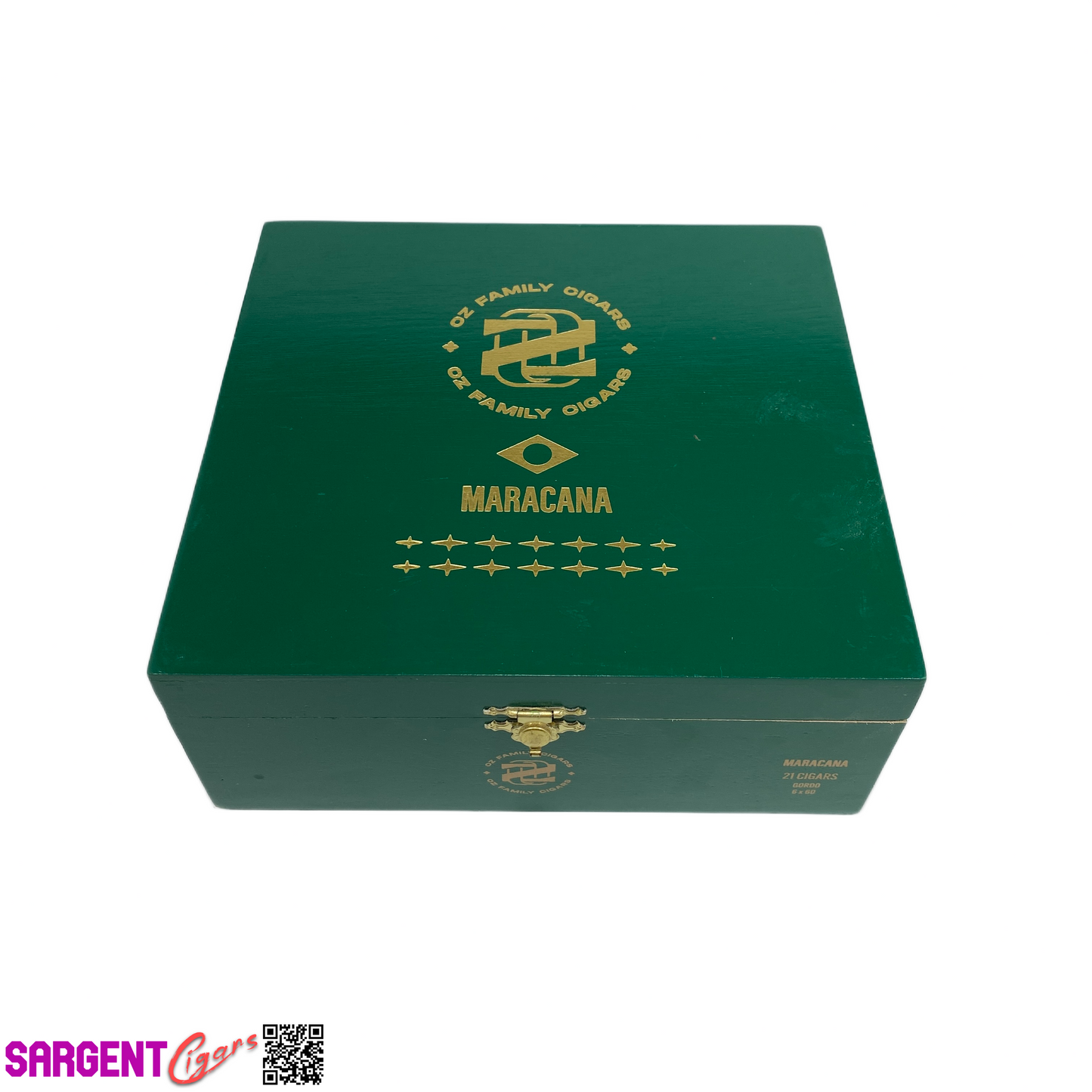 Ozgener Maracana Gordo Empty Wooden Cigar Box 7.5x7x3