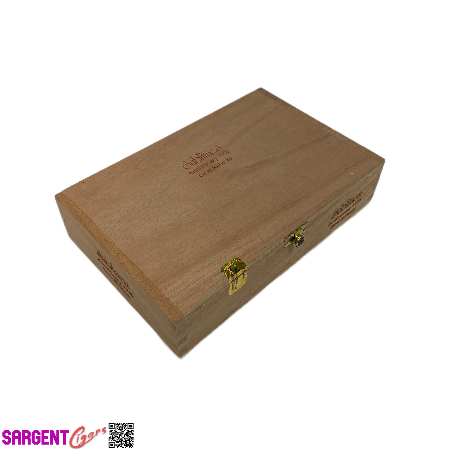 Sublimes Gran Robusto Empty Wooden Cigar Box 9x6x2