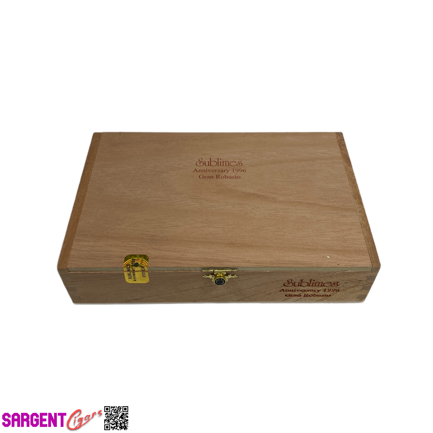 Sublimes Gran Robusto Empty Wooden Cigar Box 9x6x2