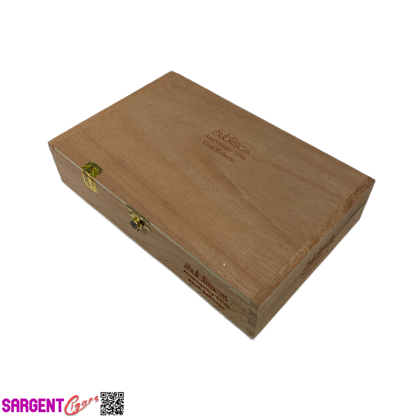 Sublimes Gran Robusto Empty Wooden Cigar Box 9x6x2