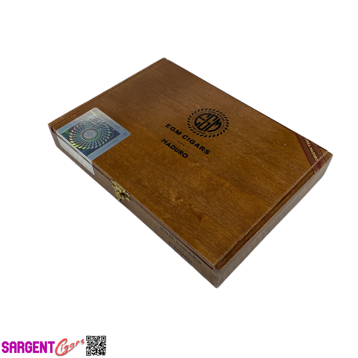 EGM Maduro Floridos Empty Wooden Cigar Box 8.75x6.25x1.25
