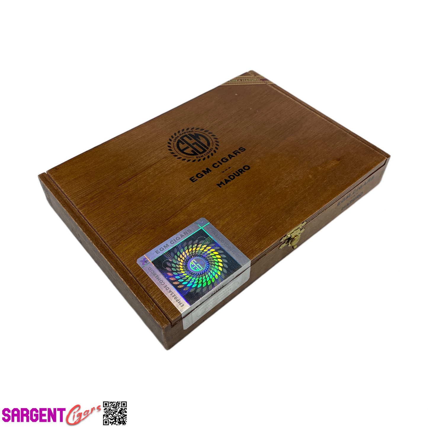 EGM Maduro Floridos Empty Wooden Cigar Box 8.75x6.25x1.25