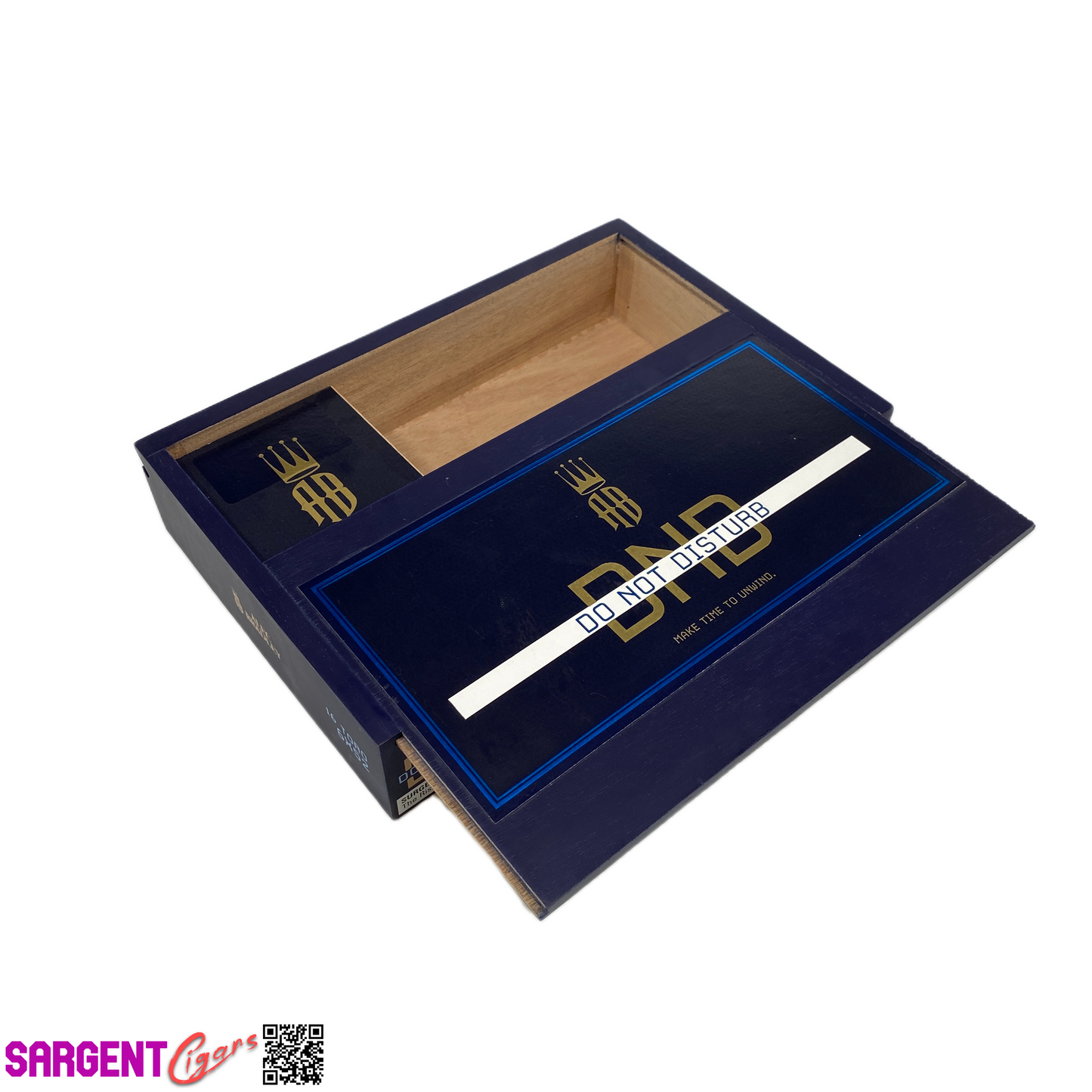 Alec Bradley DND Toro Empty Wooden Cigar Box 10.25x7x2.25