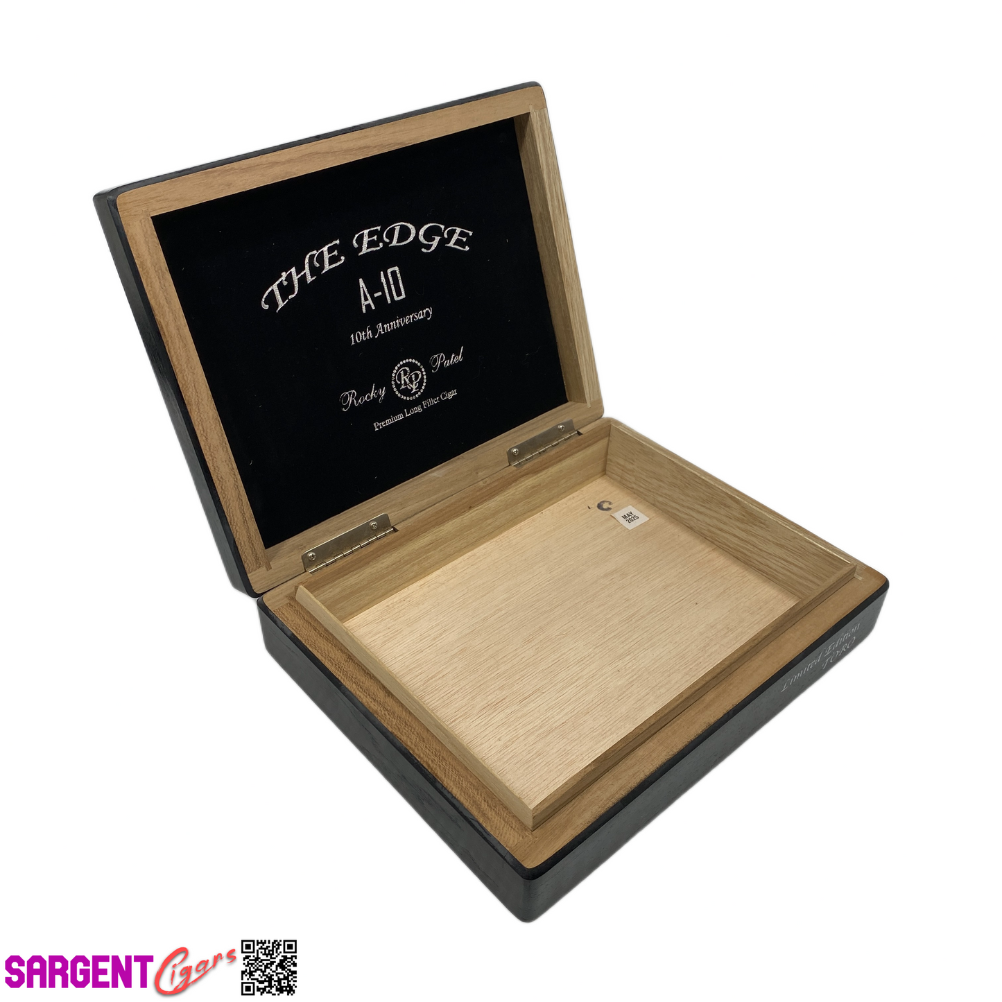 Rocky Patel Edge A10 Toro Empty Wooden Cigar Box 9.5x7.5x2.25